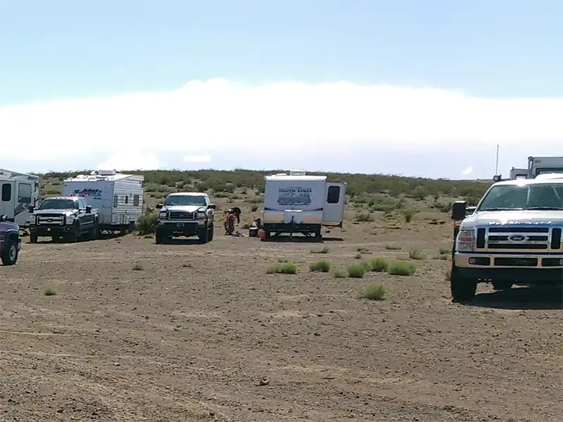 Photo of campers at Aden Hills OHV Area, Las Cruces, New Mexico