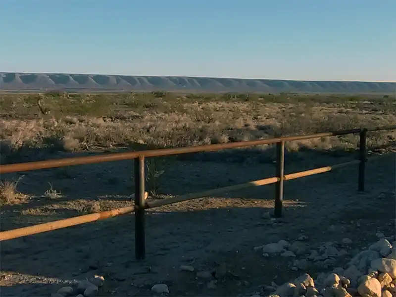 Photo of the fence at Chosa Campground, Carlsbad, New Mexico