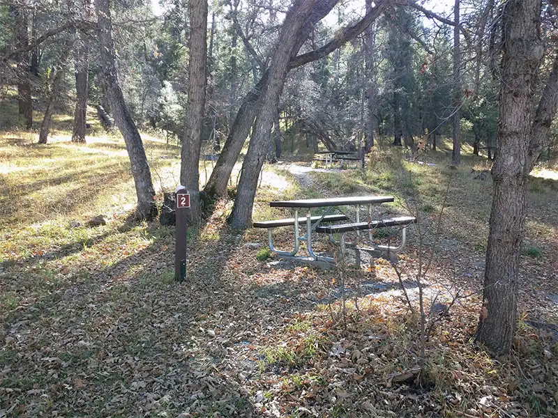 Campsite at Iron Creek Campground, Kingston, New mexico