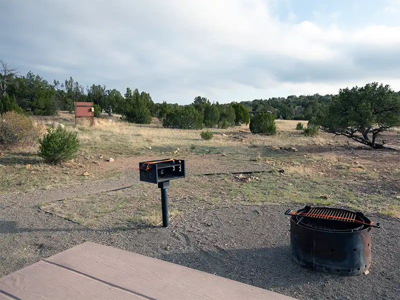 photo of the cooking grills at Mills Canyon Campground, Mills, NM