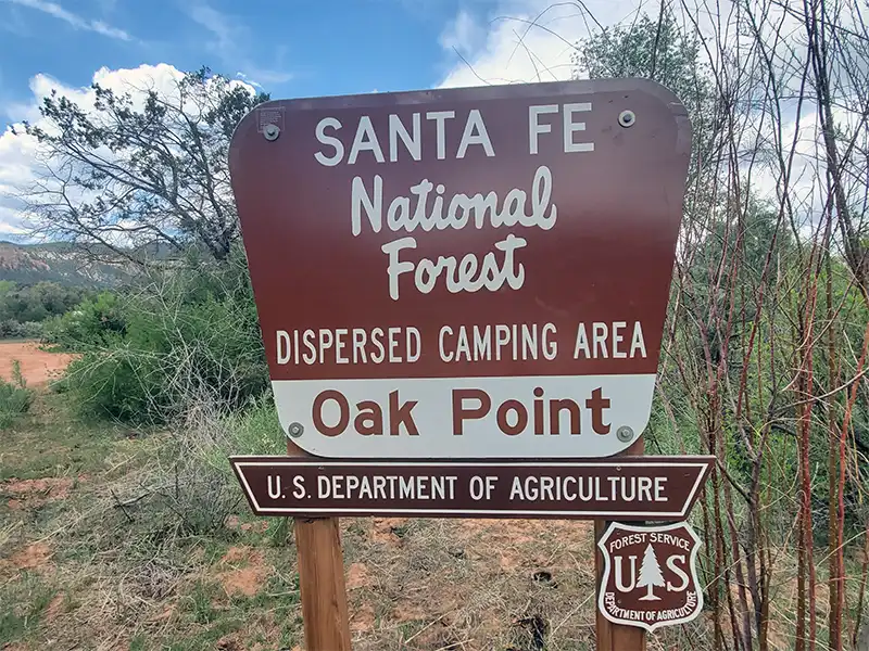 Oak Point Dispersed Camping Area, Abiquiu, NM