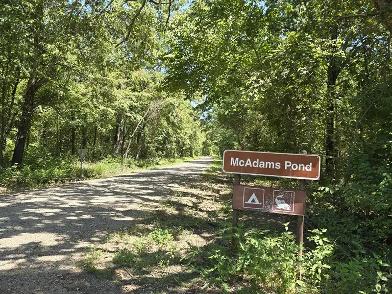 McAdams Pond Campsite, Tishomingo, OK