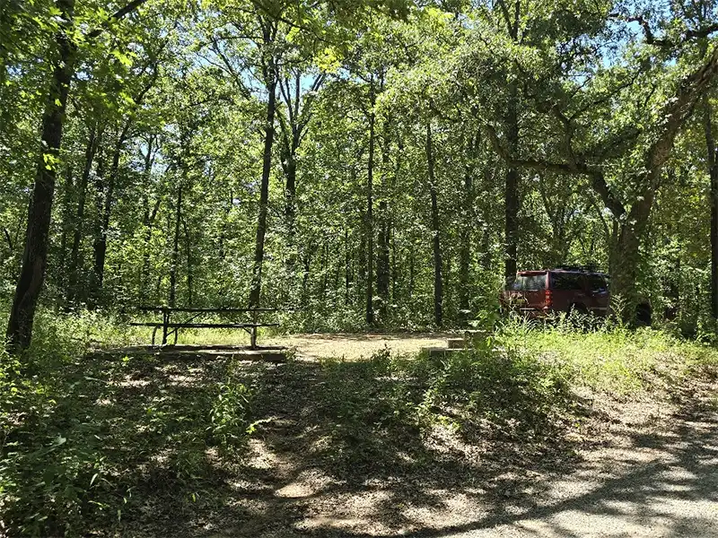 McAdams Pond River Access Campsite, Tishomingo, OK