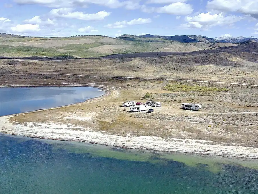 Soda Lake, Pinedale, Wyoming, Camping