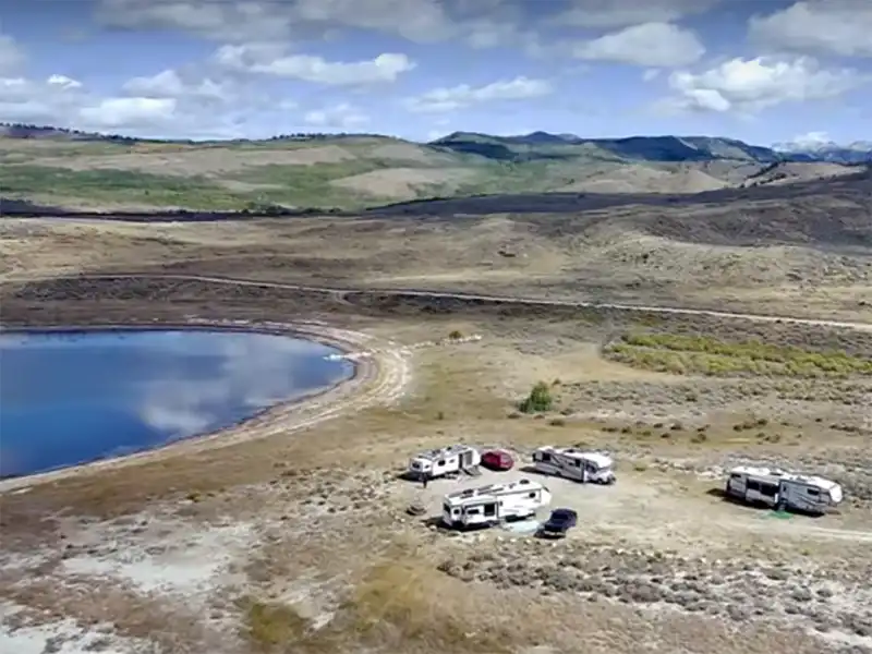 Soda Lake, Pinedale, Wyoming, Camping